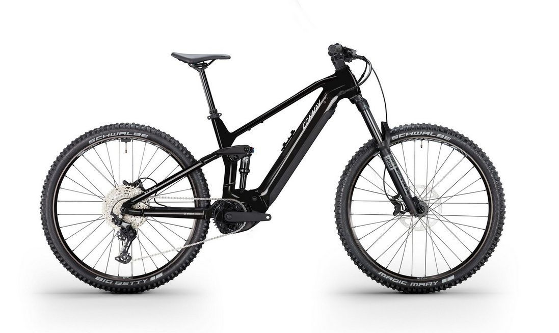 CONWAY Elektro-MTB Full-Suspension "Xyron ST 4.0" - black / black