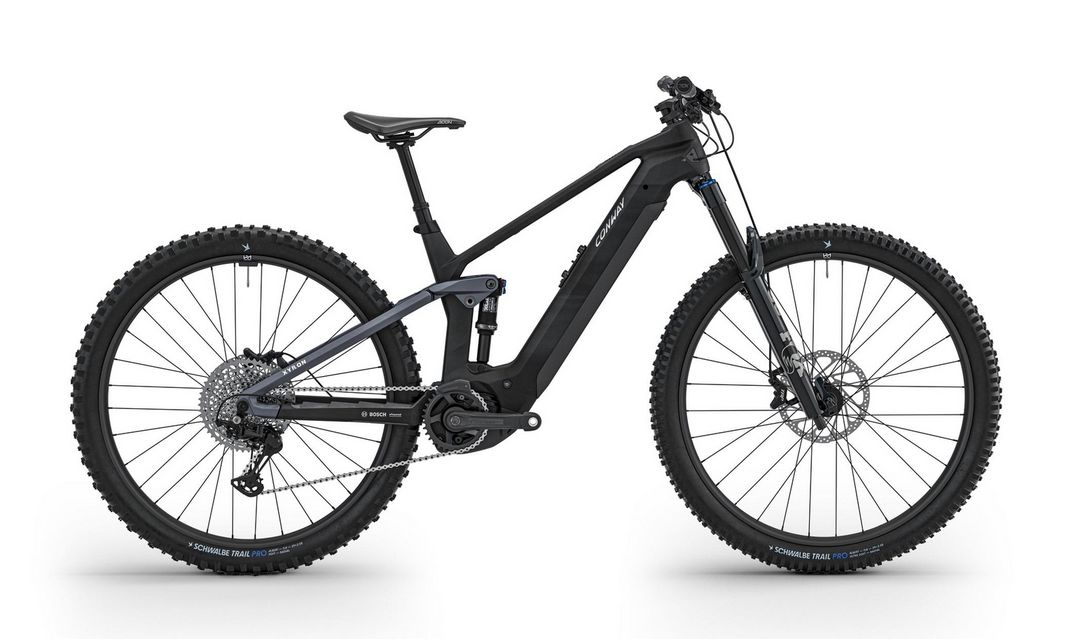 CONWAY Elektro-MTB Full-Suspension CONWAY Elektro-MTB Full-Suspension "Xyron ST 8.0" - carbon raw / graphit grey matt - VERFÜGBAR AB FEBRUAR