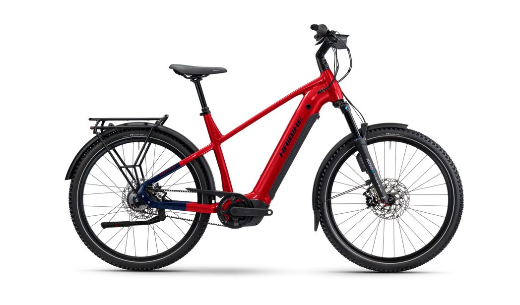 Haibike "TREKKING 9 ABS - High" - dynamite red/blue glänzend