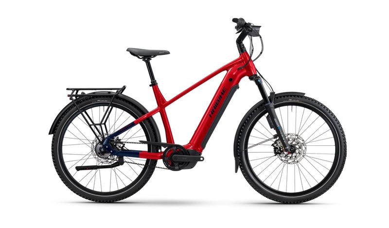 Haibike "TREKKING 9 ABS - High" - dynamite red/blue glänzend