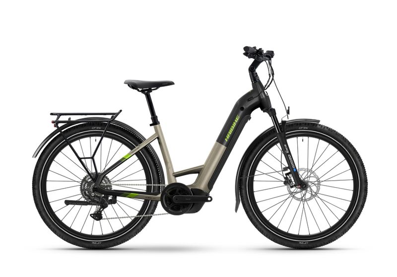 Haibike Haibike "TREKKING 4" Low - calm sand/lime glänzend