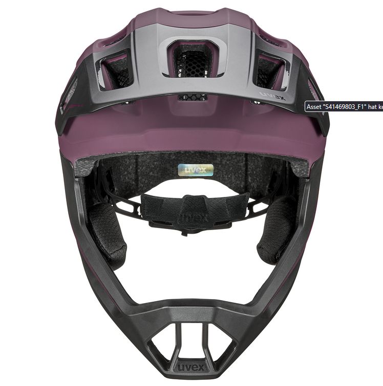 Uvex Uvex "react jr. fullface" - cranberry matt