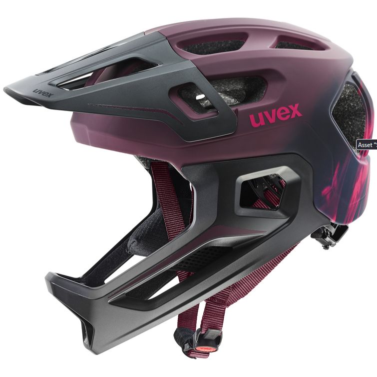 uvex react jr. fullface - cranberry matt uvex react jr. fullface - cranberry matt