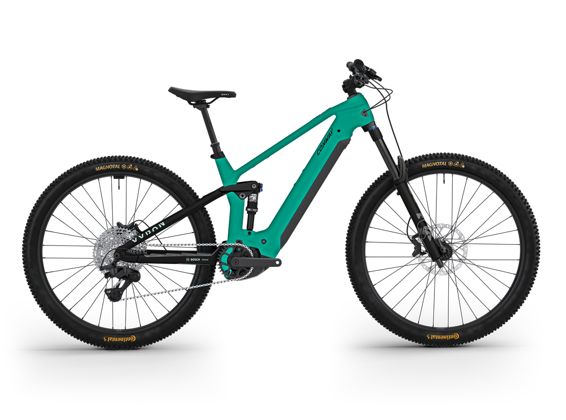 CONWAY Elektro-MTB Full-Suspension CONWAY Elektro-MTB Full-Suspension "Xyron ST 8.0" CARBON 2027 - mint matt / black matt