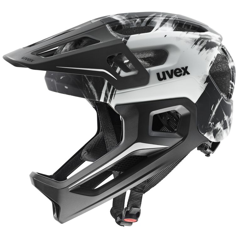 uvex uvex "react jr. fullface - black-white matt
