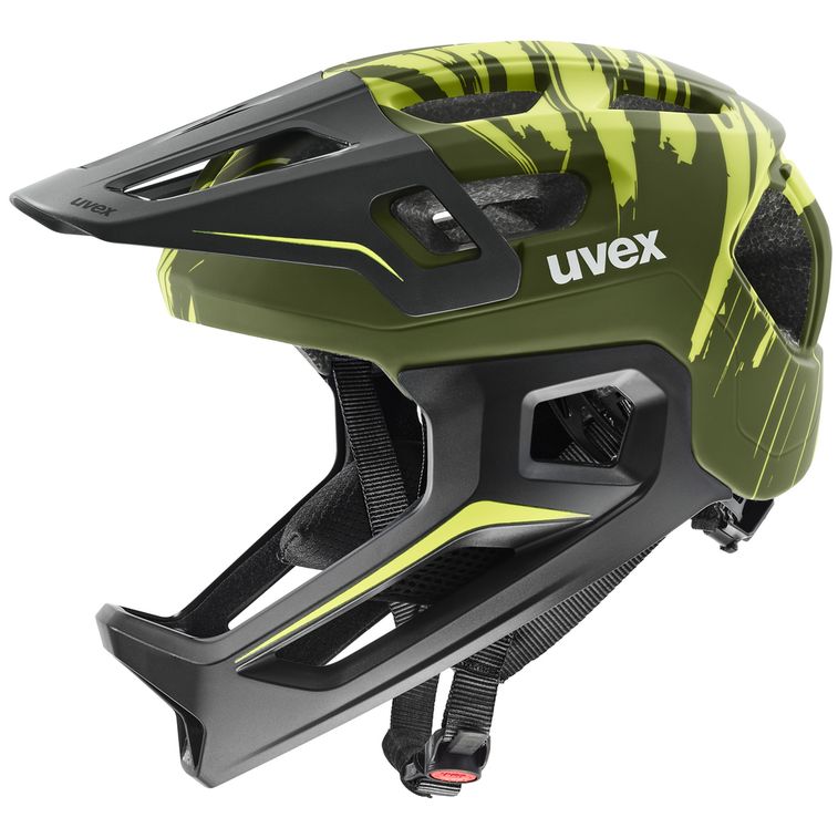 uvex react jr. fullface - dark olive matt uvex react jr. fullface - dark olive matt