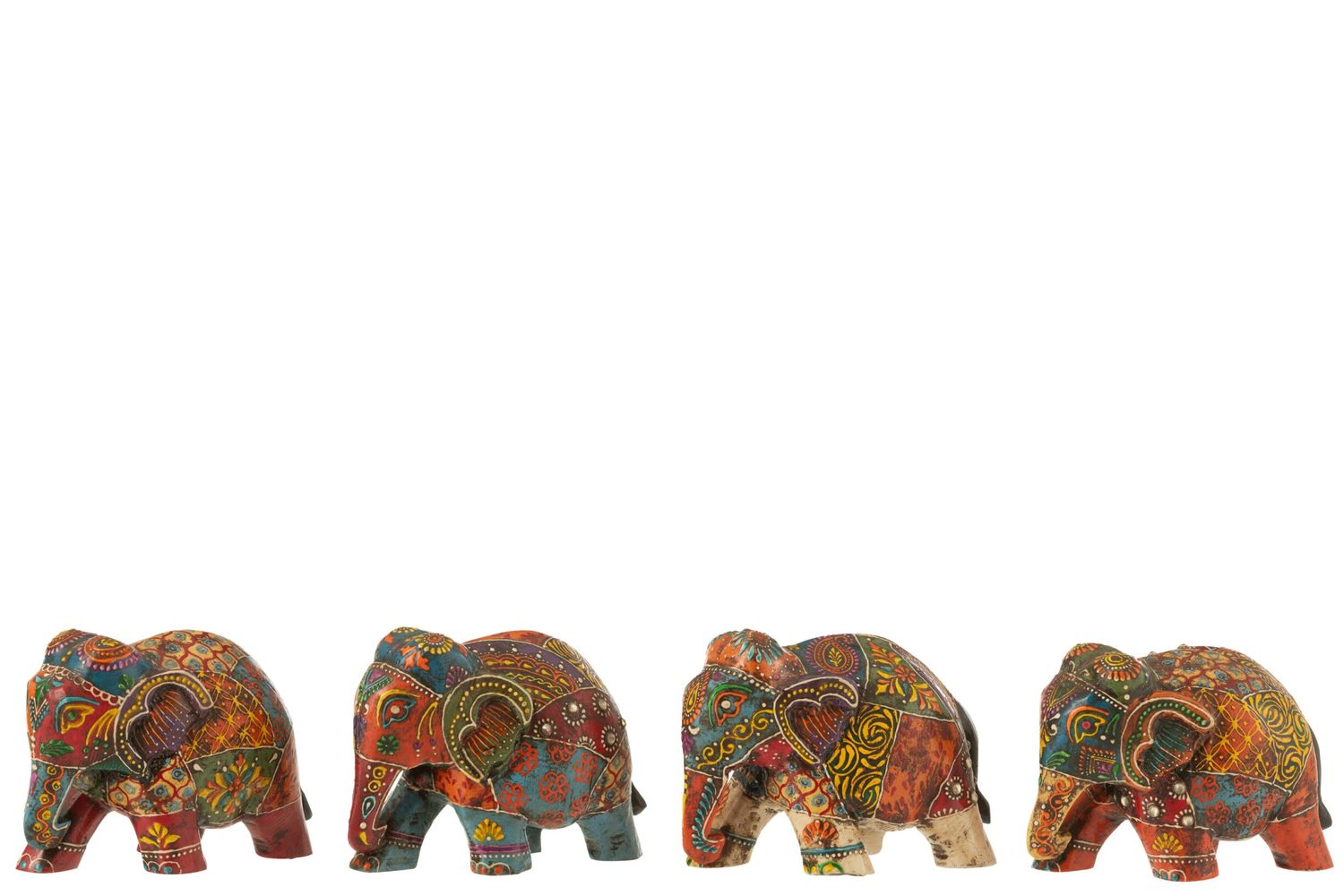 Éléphant Delhi, bois de manguier, ass 4