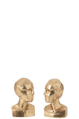 Abstracte Boekensteunen hoofd goud