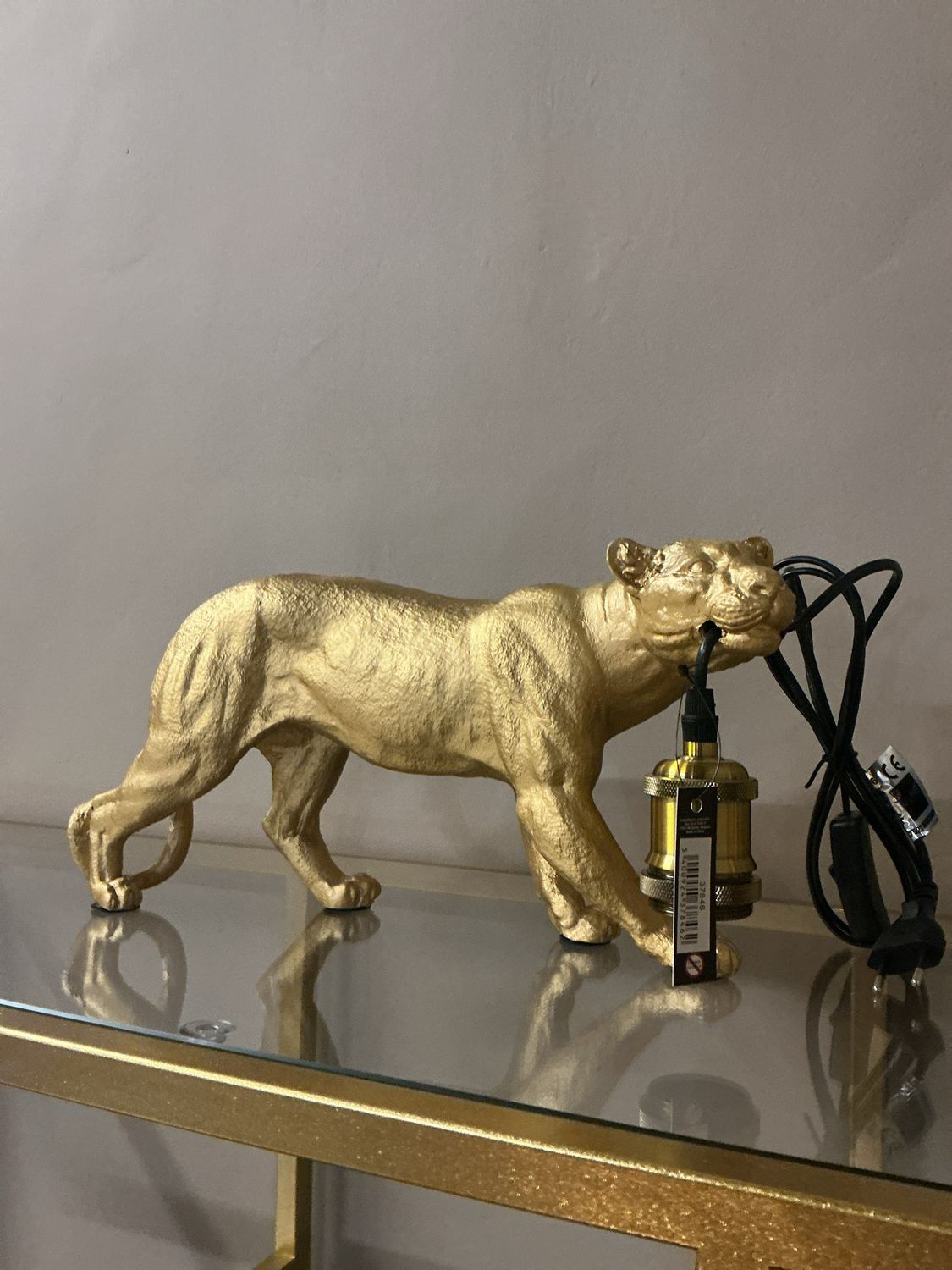 37846 Tafellamp poema goud