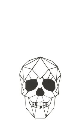 Wanddecoratie Skull zwart