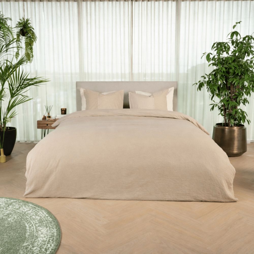 Kayori Housse de couette Gosen sable