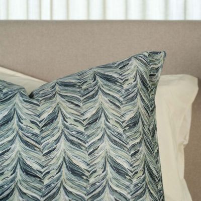 Kayori Housse de couette Jima bleue