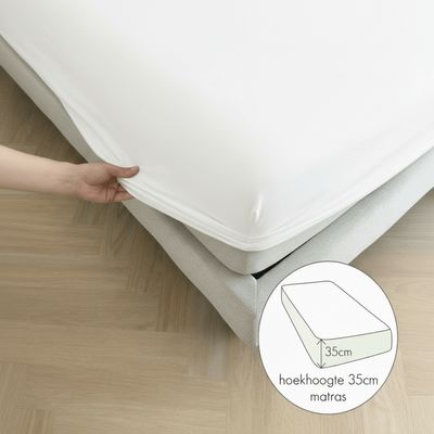 Kayori Fitted Sheet, Saiko White