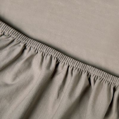 Kayori Fitted Sheet, Saiko  Taupe
