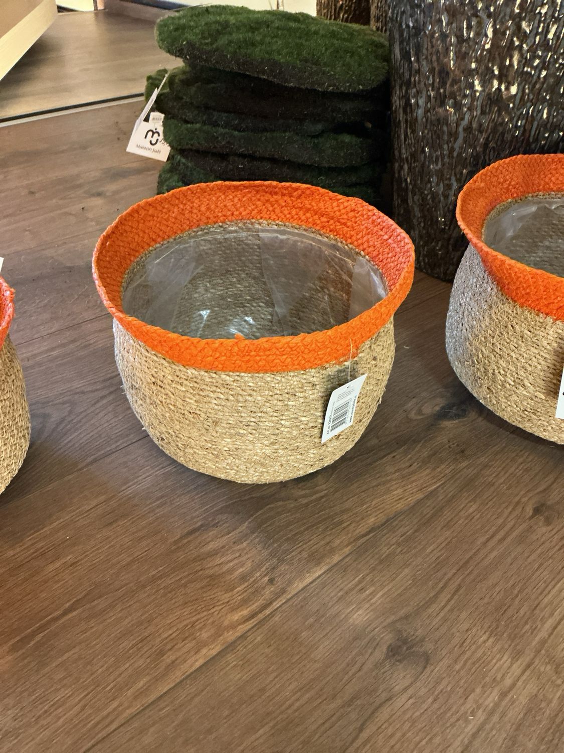 Mand made oranje/roze M