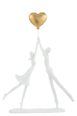 Dansend Koppel met Gouden Hartballon