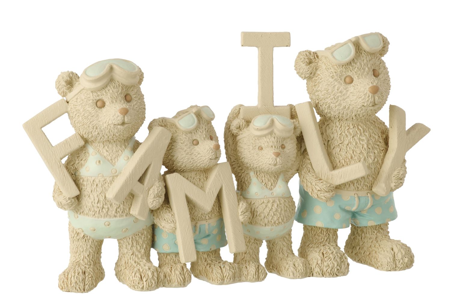 La famille des ours de la plage