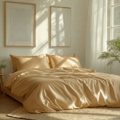 Kayori Housse de couette Shan TENCEL™ - Or