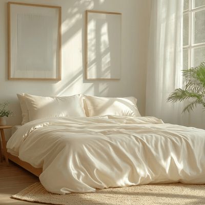 Kayori  Housse de couette Shan TENCEL™ - Blanc cassé