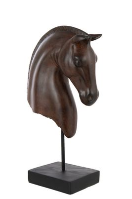 Paard hoofd laag bruin