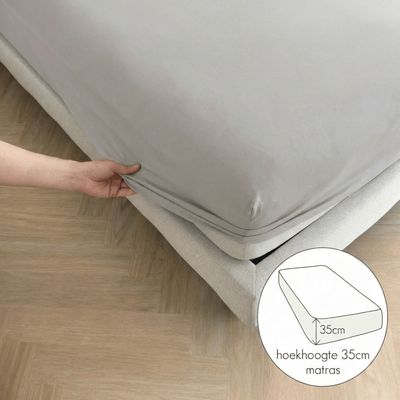 Kayori Fitted Sheet, Sota Tencel, Gray