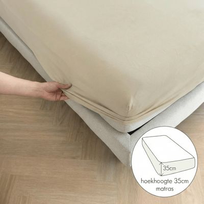 Kayori Fitted Sheet Sota Tencel Sand