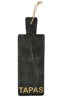 Plateau à fromage rectangulaire en marbre noir L
