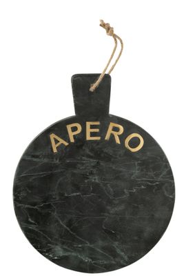 Plateau à fromage rond Apero noir