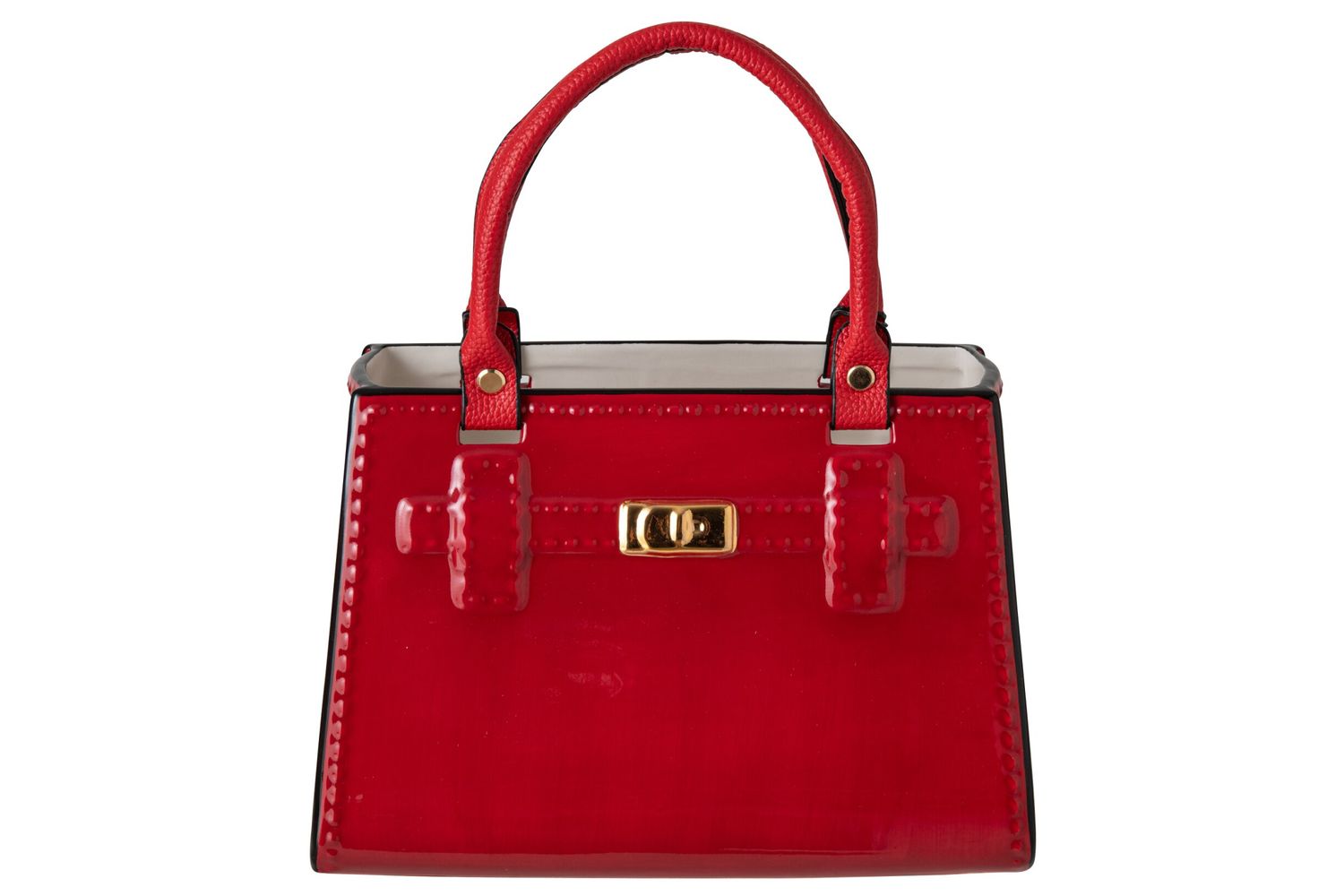 Vase Handbag Dolomite Red