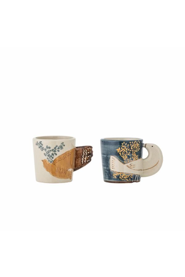 Hezha Tasse à expresso, Bleu, Grès