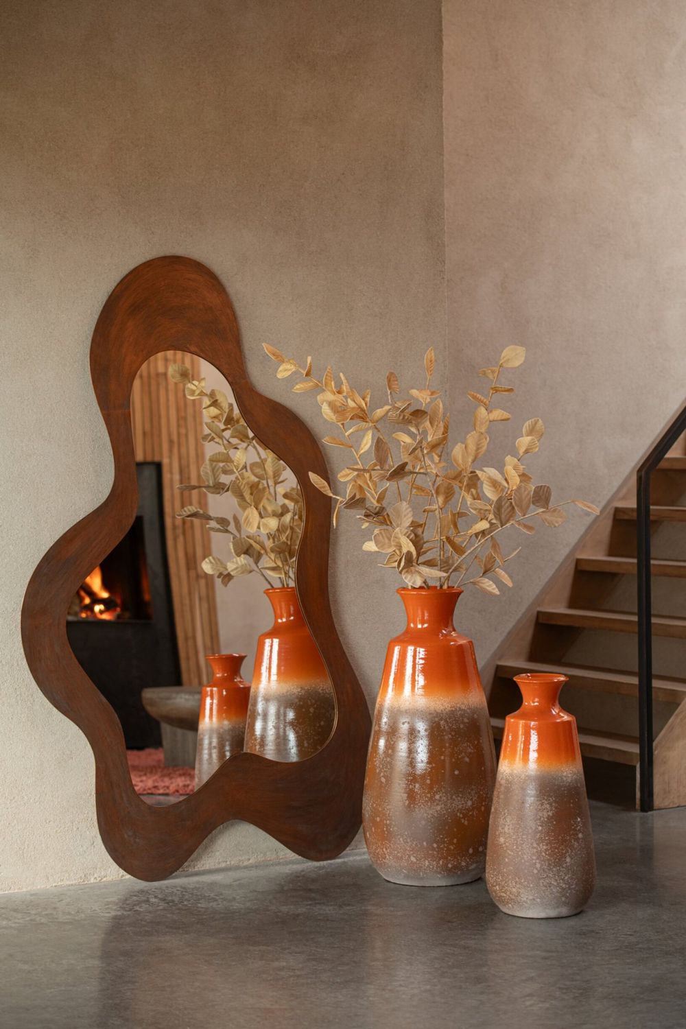 Iron Bronze Wall Mirror