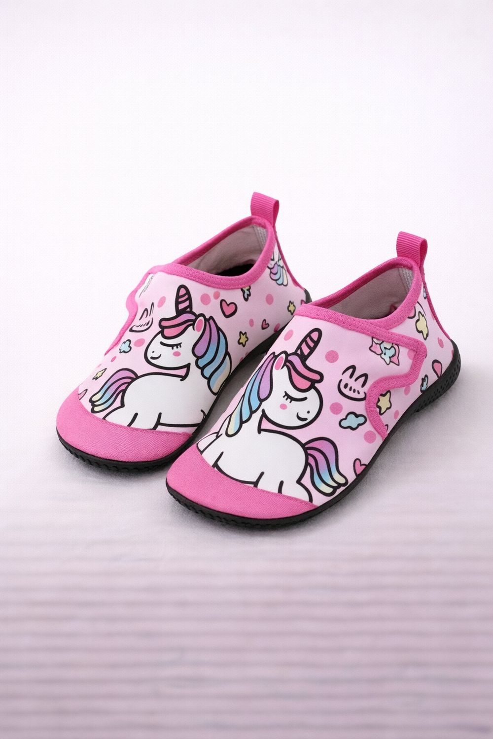 Girls Pink Unicorn Water Shoes