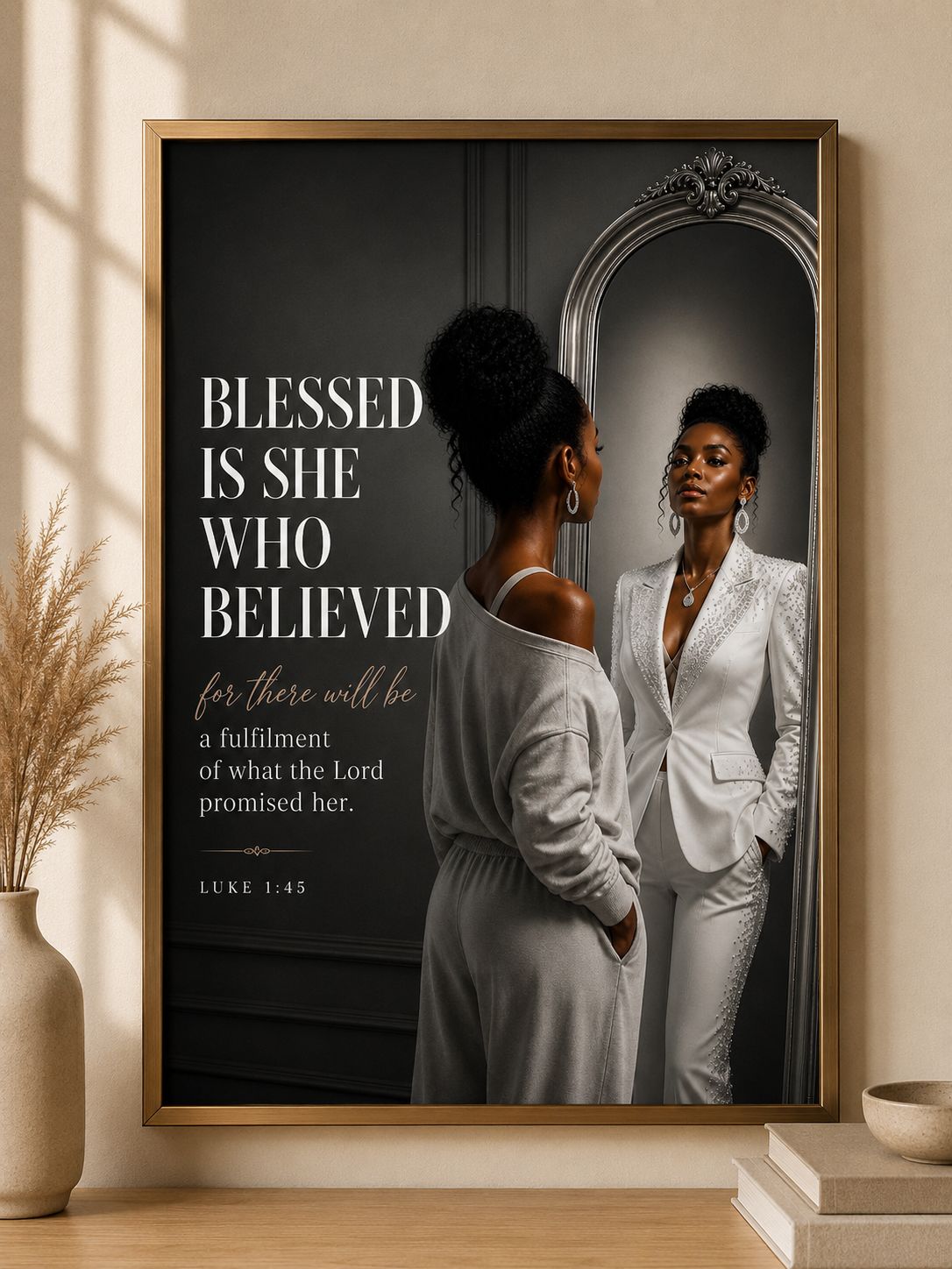 Blessed Is She Who Believes-Wall Art