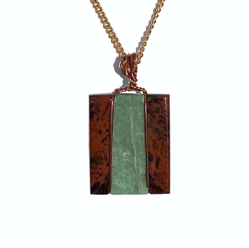 ​&quot;Intarsia No. 6&quot; Stone Pendant