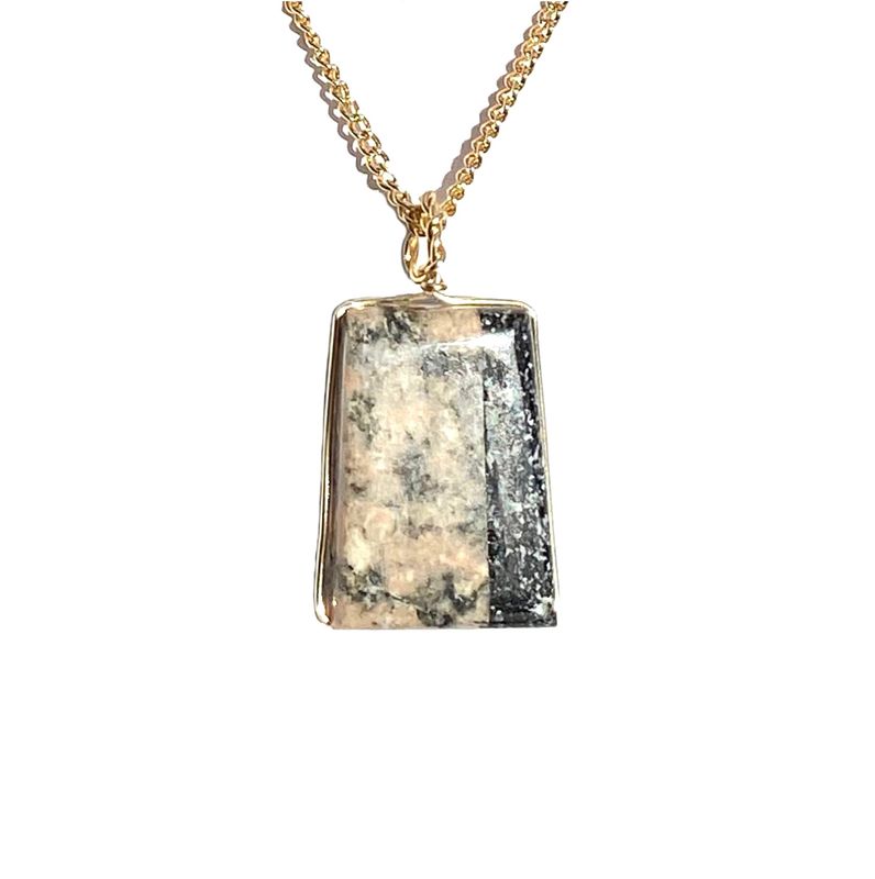 ​&quot;Intarsia No. 3&quot; Stone Pendant