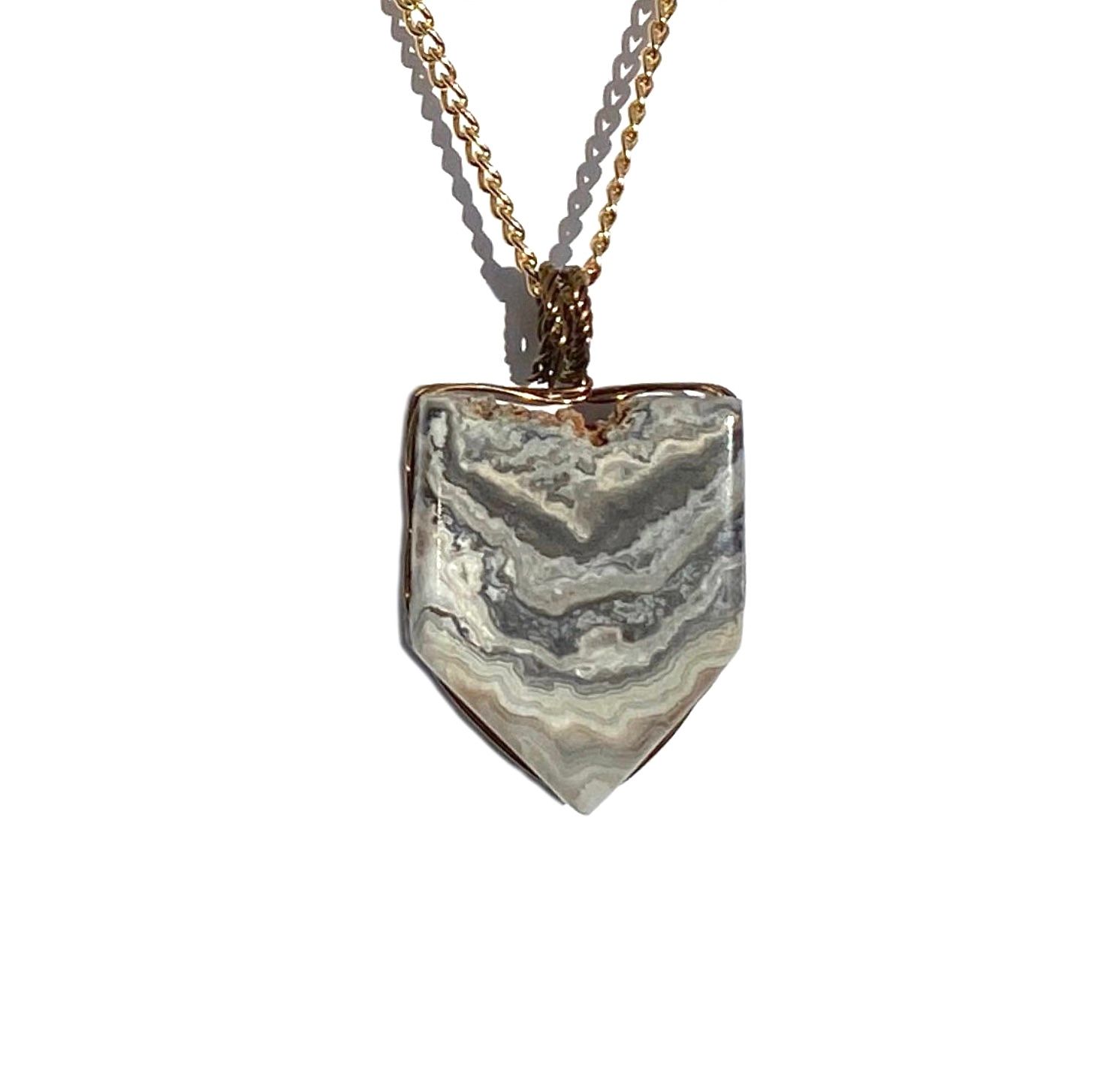 ​&quot;Agate No. 3&quot; Stone Pendant