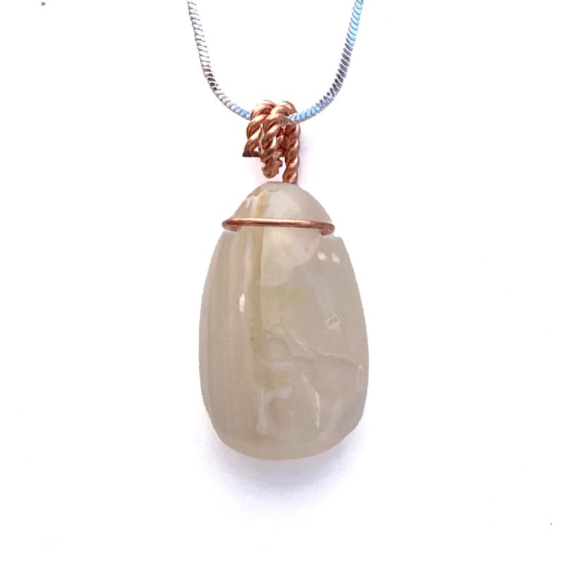 &quot;Translucent No. 23&quot; Stone Pendant
