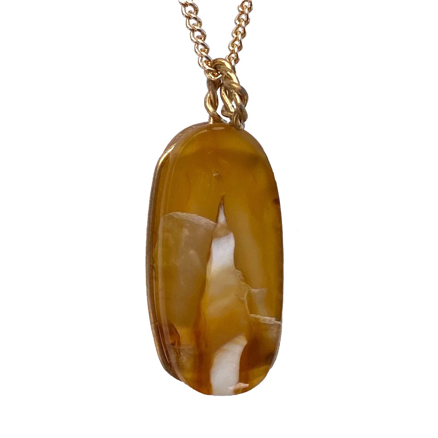 ​&quot;Agate No. 8&quot; Stone Pendant