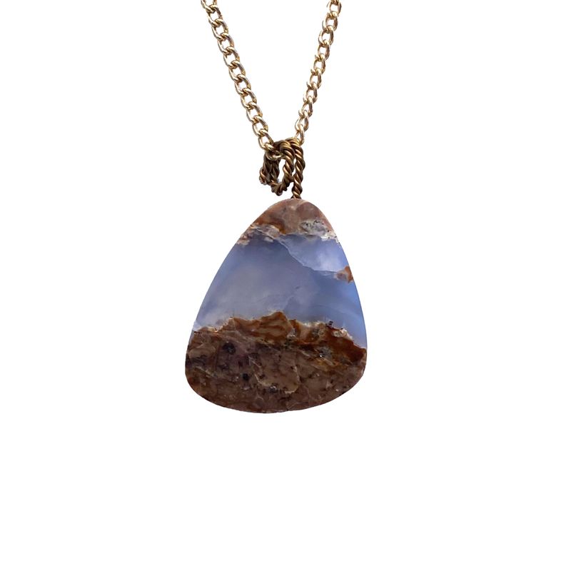 ​&quot;Agate No. 9&quot; Stone Pendant