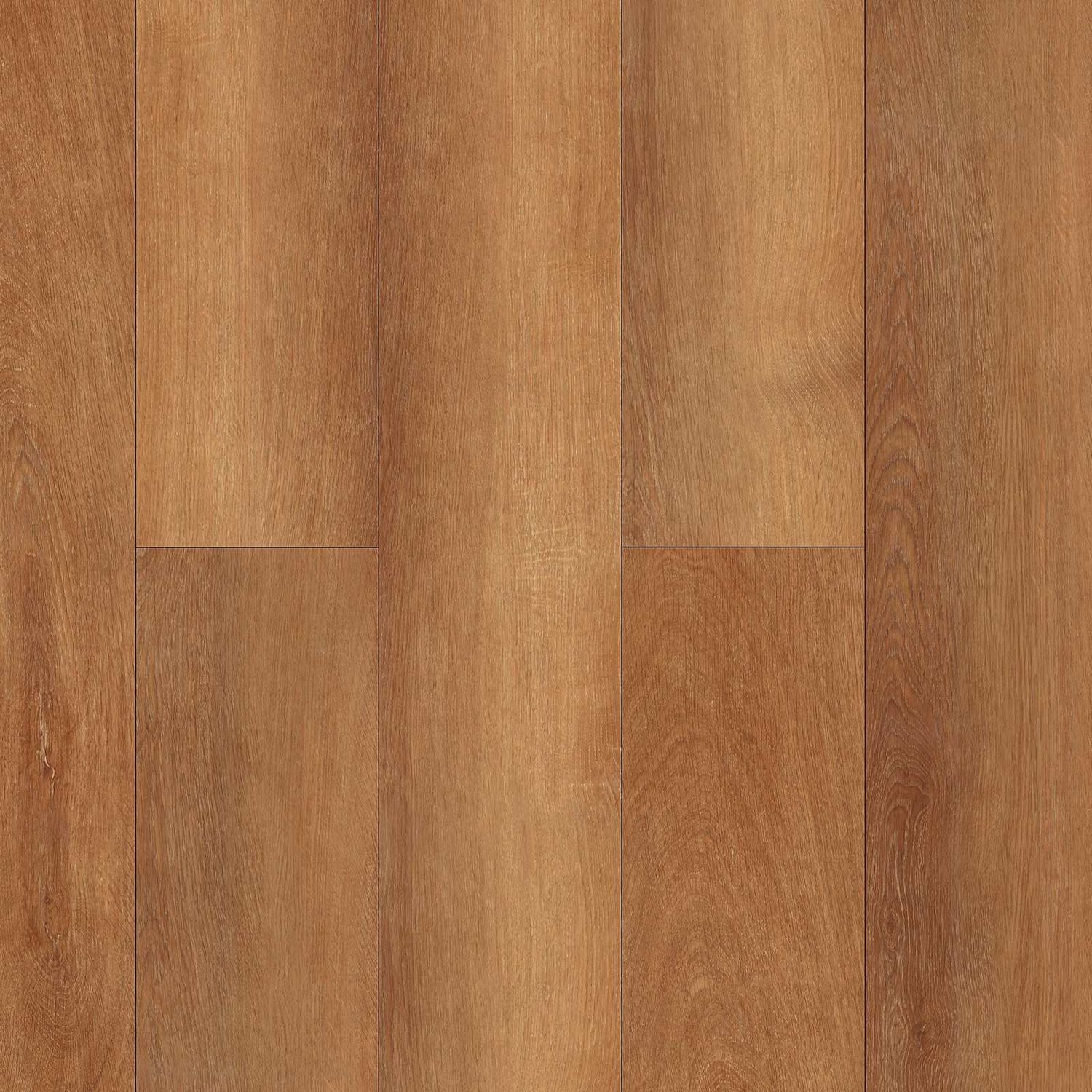 Klick Vinyl in brauner Holzoptik. Flächenaufnahme. Doreah