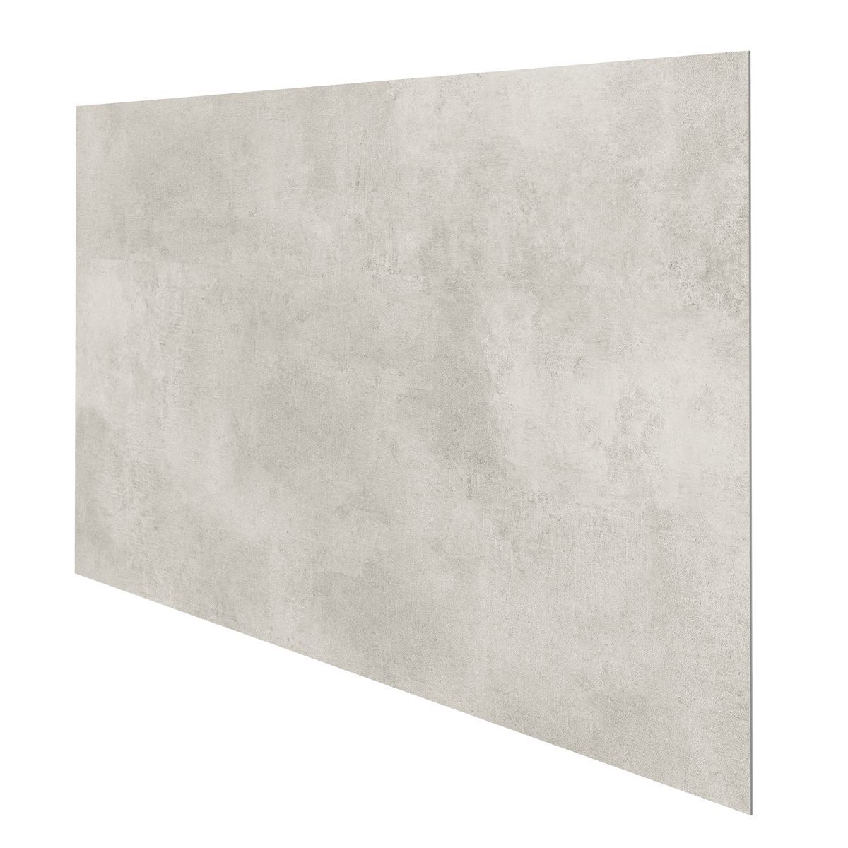 Wandpaneel in hellgrauer und matter Betonoptik. 120 x 60 cm