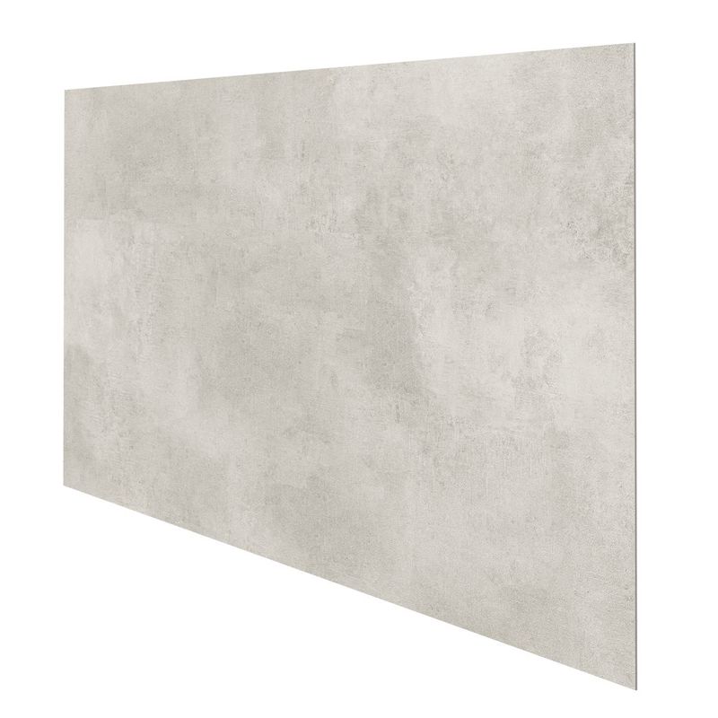 Wandpaneel in hellgrauer und matter Betonoptik. 120 x 60 cm