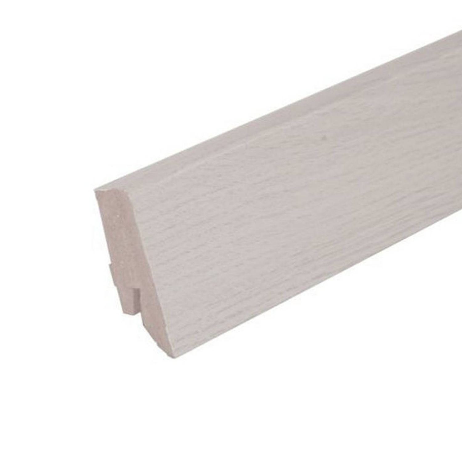 Sockelleiste in weißer Eichenholzoptik