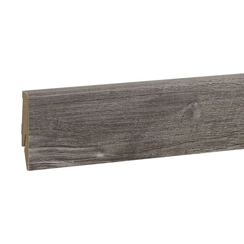Sockelleiste in grauer Eichenholzoptik