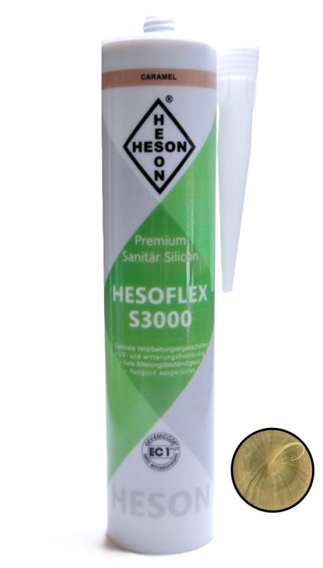 Silikon in der Farbe Karamell in einer Kartusche