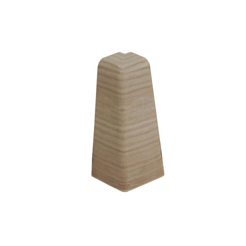 Außenecke die farblich an weißes Eichenholz erinnert