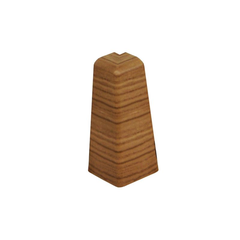 Außenecke die farblich an Eichenholz erinnert