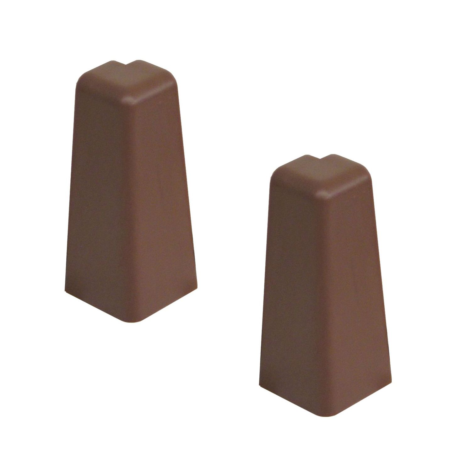 Außenecken für Sockelleiste Ktex1 Dunkelbraun - 1 Beutel mit 2 Stück