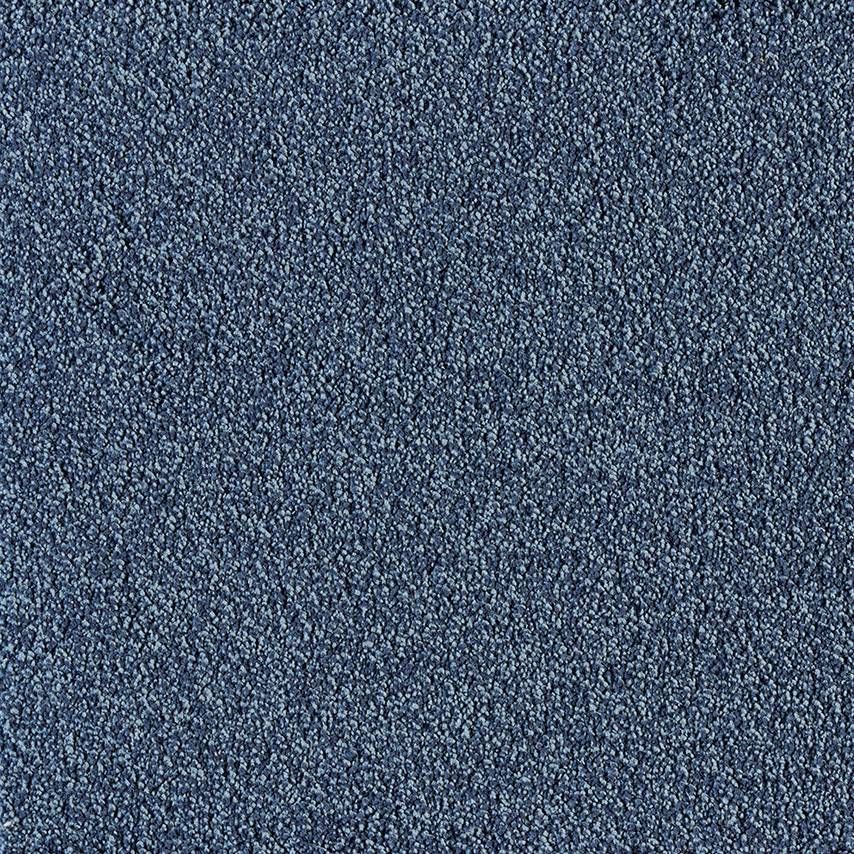 Nahaufnahme eines Teppichbodens in Blau