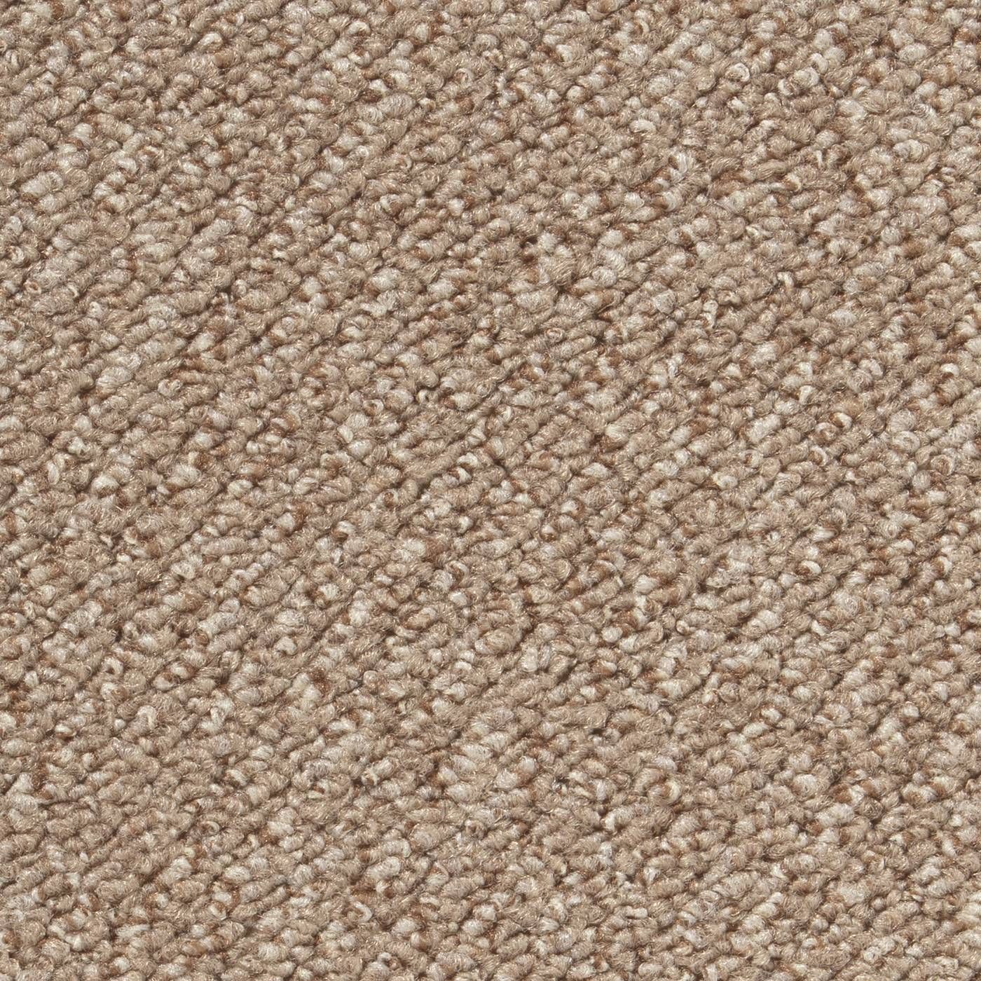 Teppichboden Hellbraun Schlinge Vorwerk Traffic 8K53 - Rollenbreite 400 cm Nahaufnahme eines Teppichbodens in Hellbraun